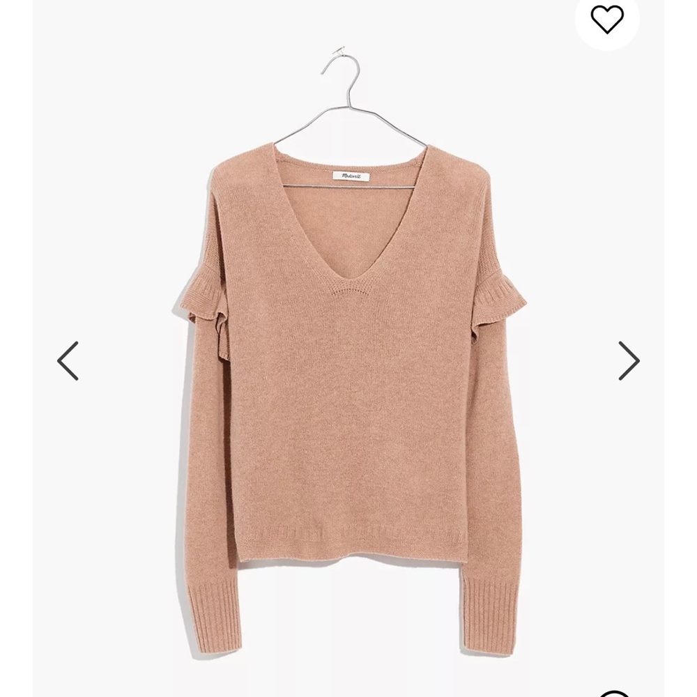 Madewell Ruffled Stitch-play Pullover Sweater